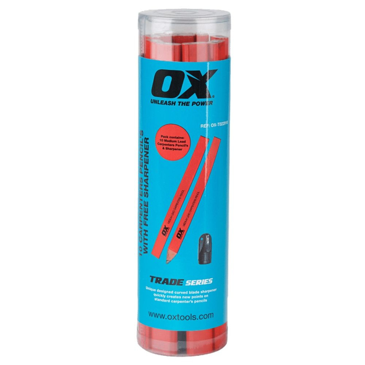 OXT022910 TRADE LEAD CARPENTERS PENCIL X10 RED PENCIL