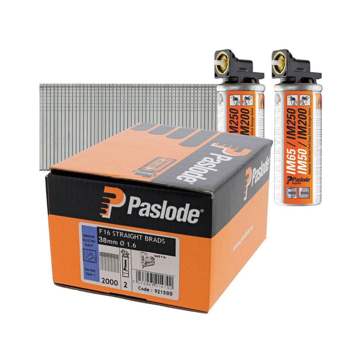 F16 X 38 GLV PASLOAD BRADS 2000 PREPACKED