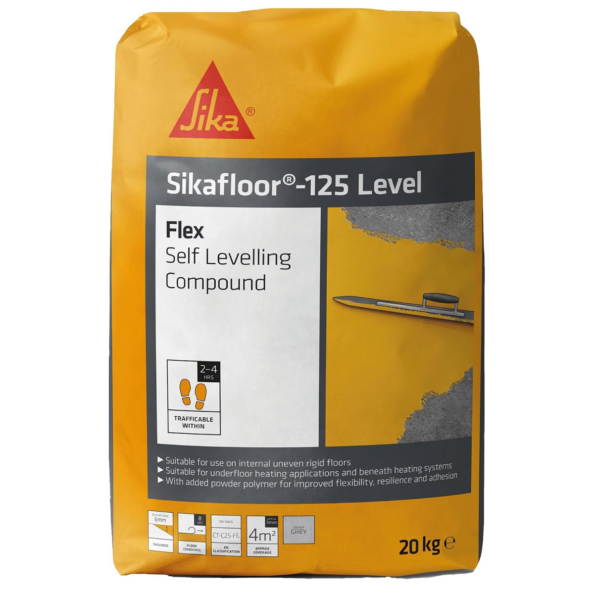 SIKAFLOOR 125 SELF LEVEL 20KG PAPER BAG