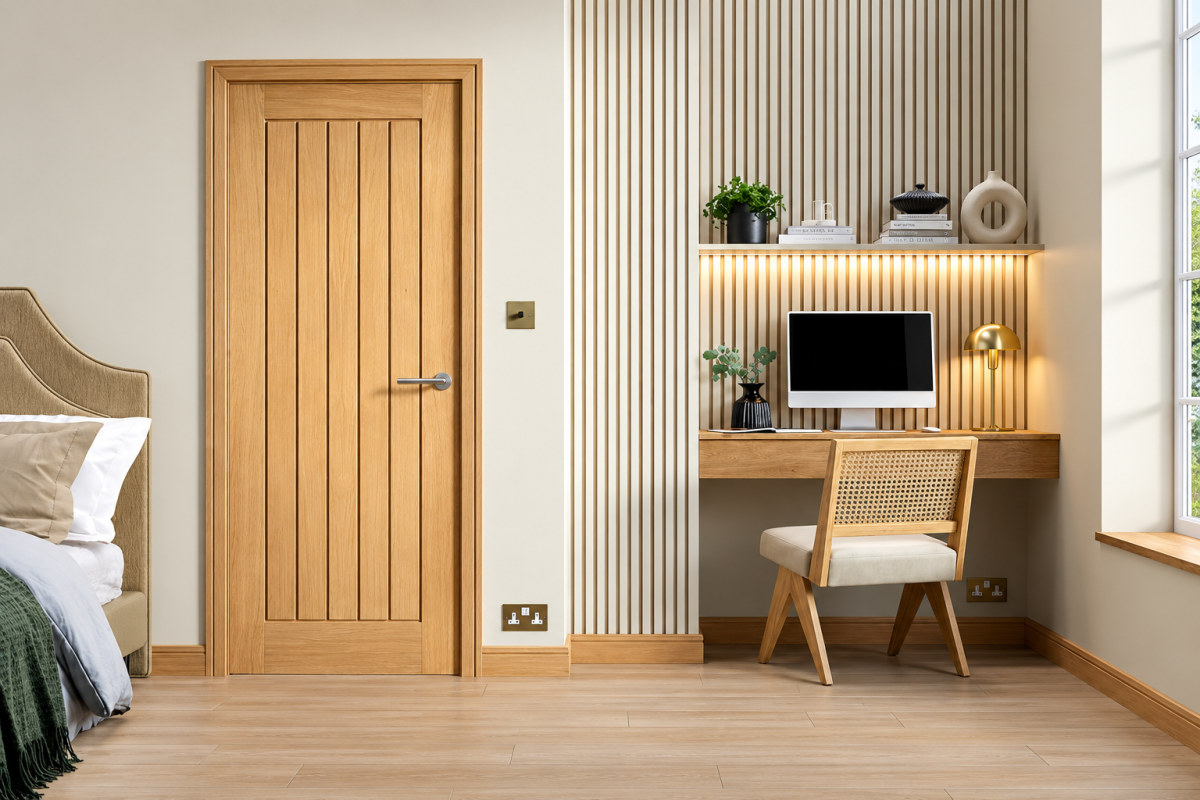 LPD UNFINISHED OAK MEXICANO DOOR 1981 x 610 (24") x 35mm