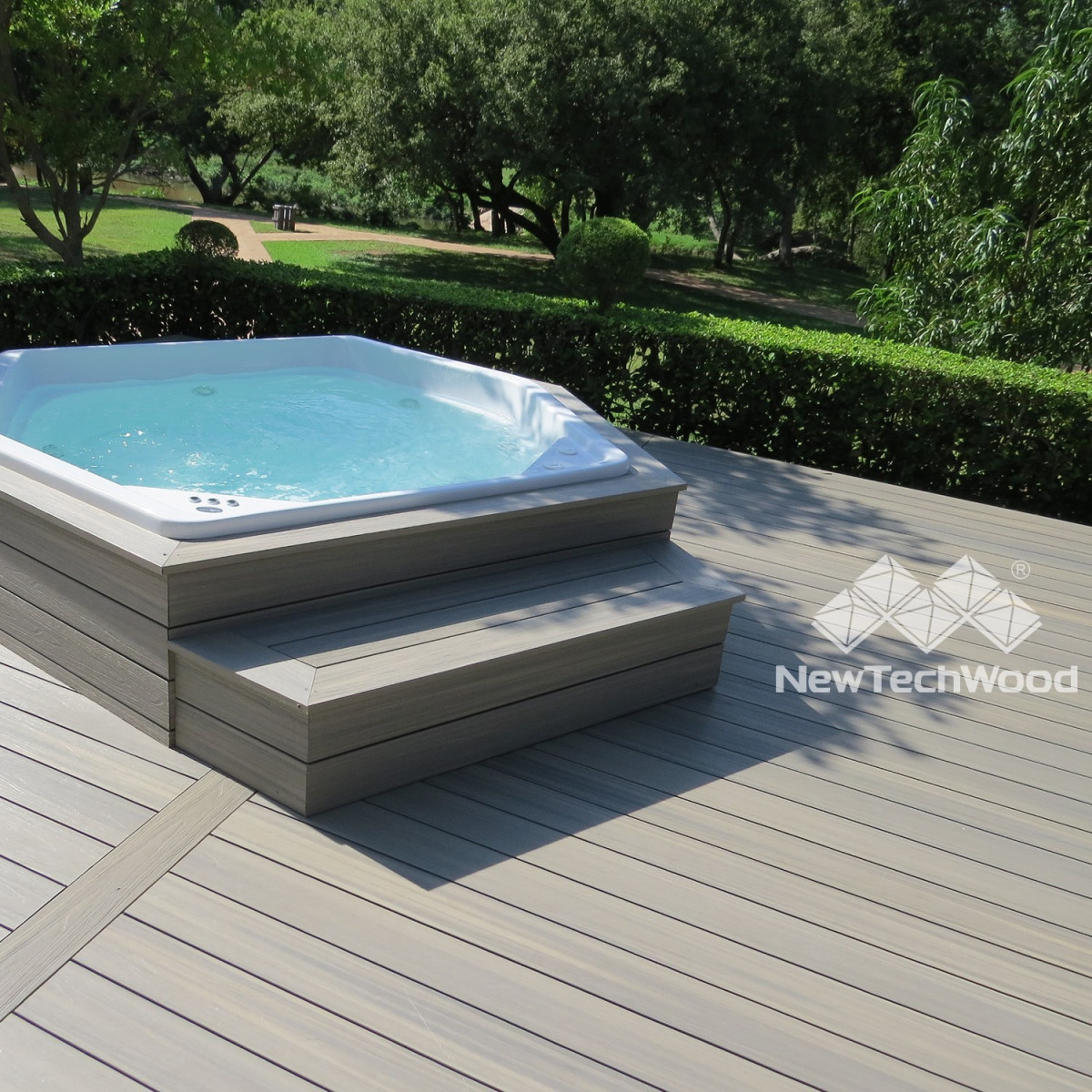COASTAL GREY COMPOSITE DECKING  23 X 140 X 3.6M