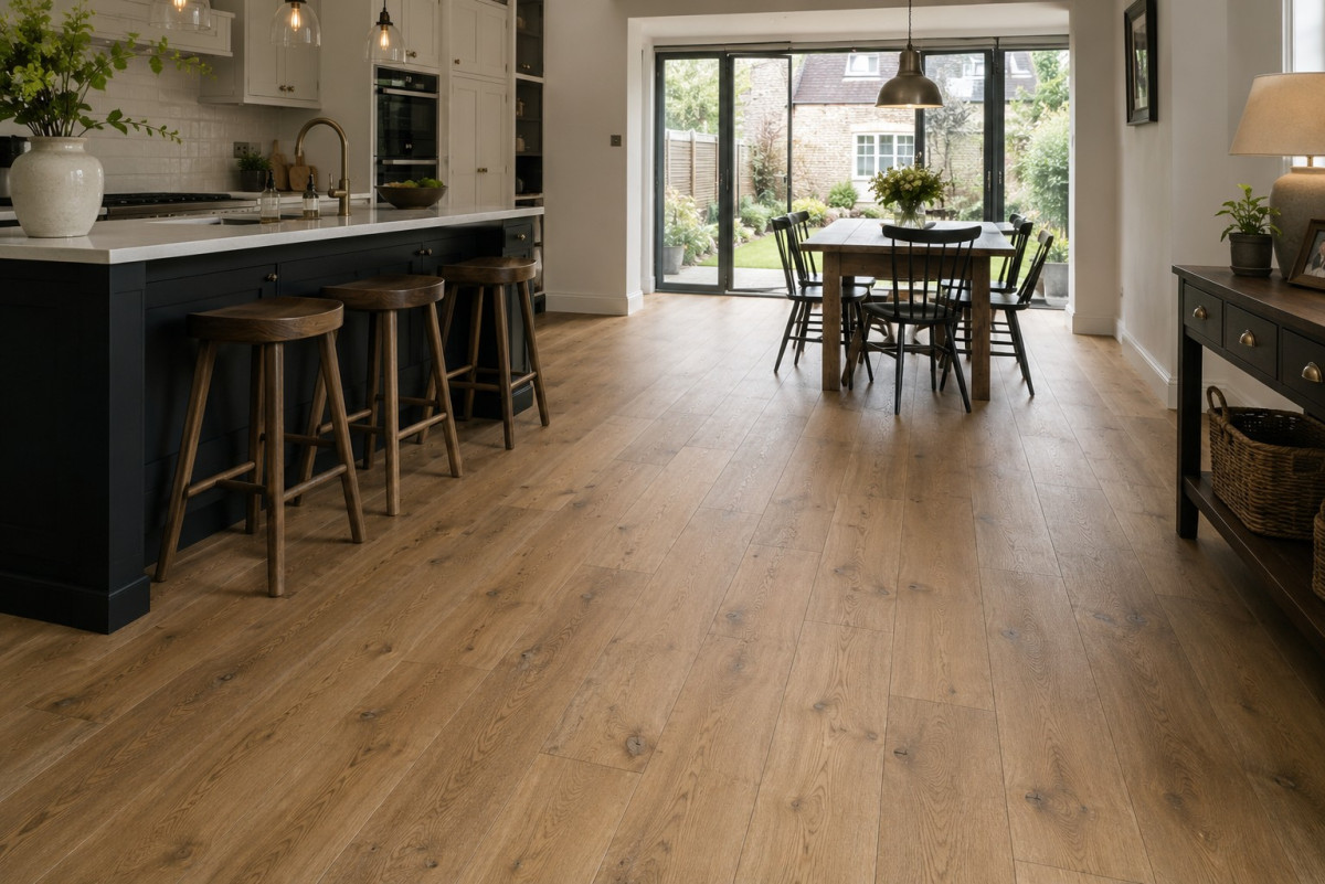 14MM X 150MM RUSTIC TARBERT OAK ENGINEERED FLOORING