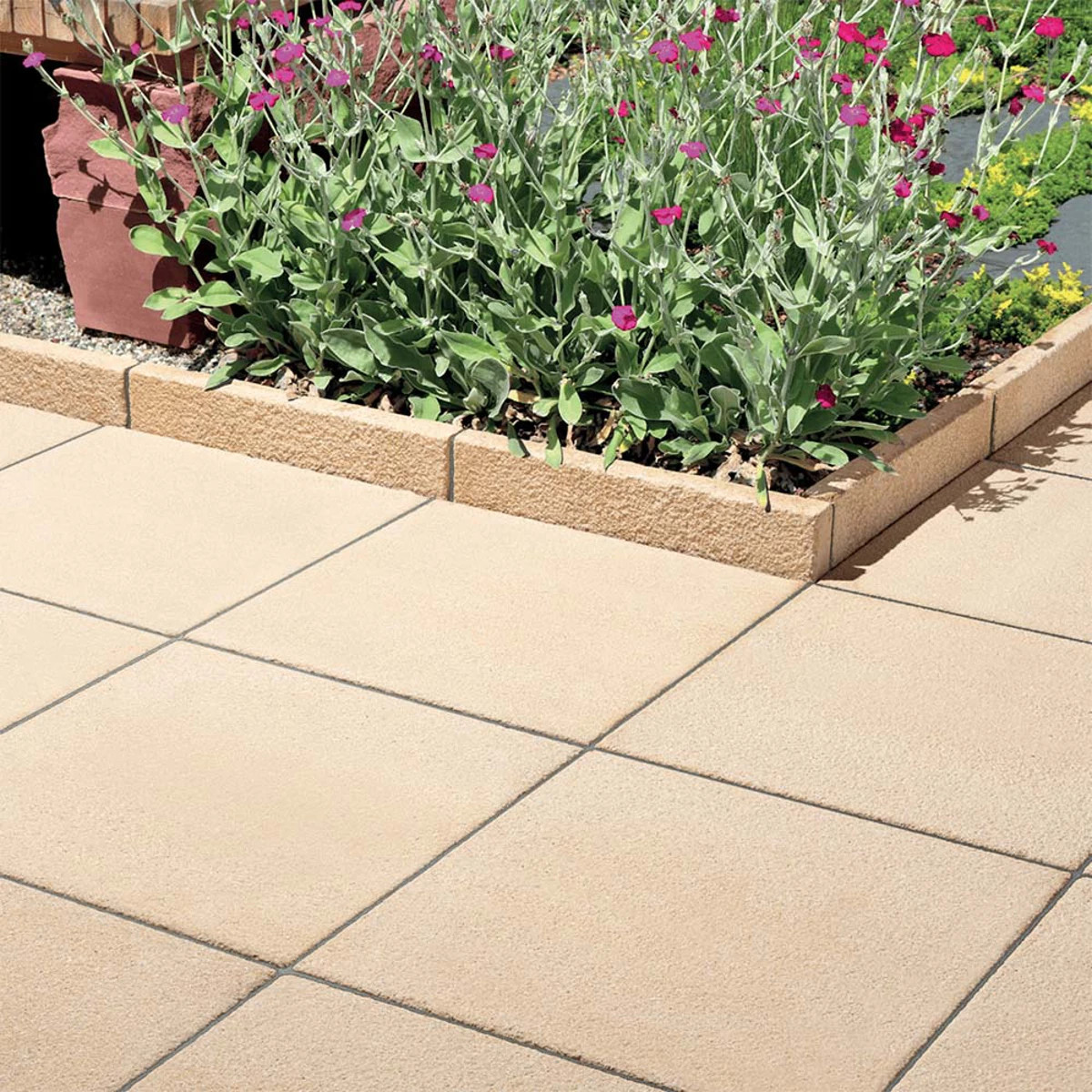 TEXTURED PAVING SLAB BUFF 600 X 600