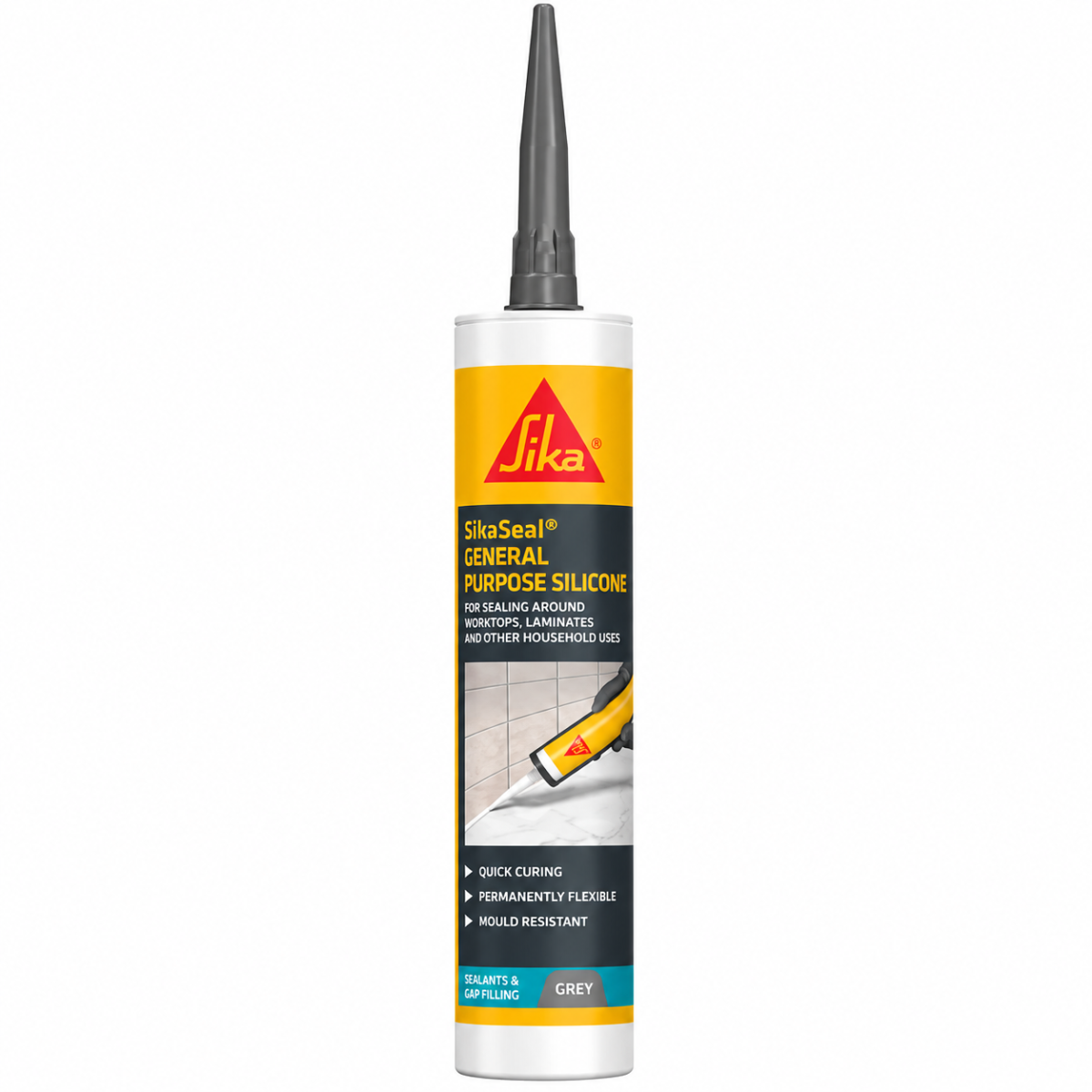 GREY SIKA GENERAL PURPOSE SILICONE 280ML