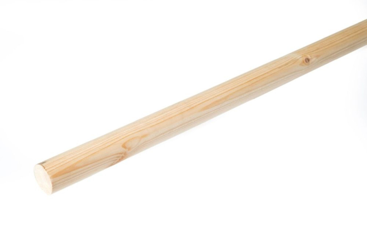 REDWOOD MACHINED MOPSTICK HANDRAIL 45 X 45