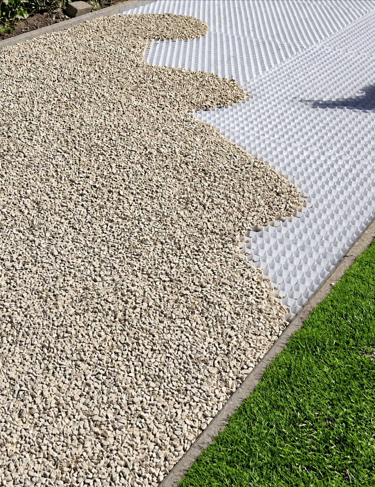 CORE DRIVE GRAVEL GRID 40/30MM WHITE