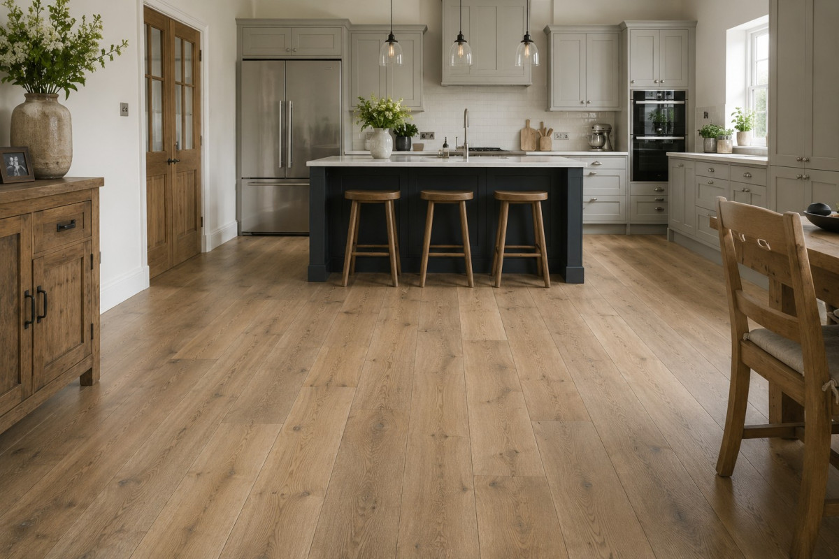 14MM X 150MM RUSTIC TARBERT OAK ENGINEERED FLOORING