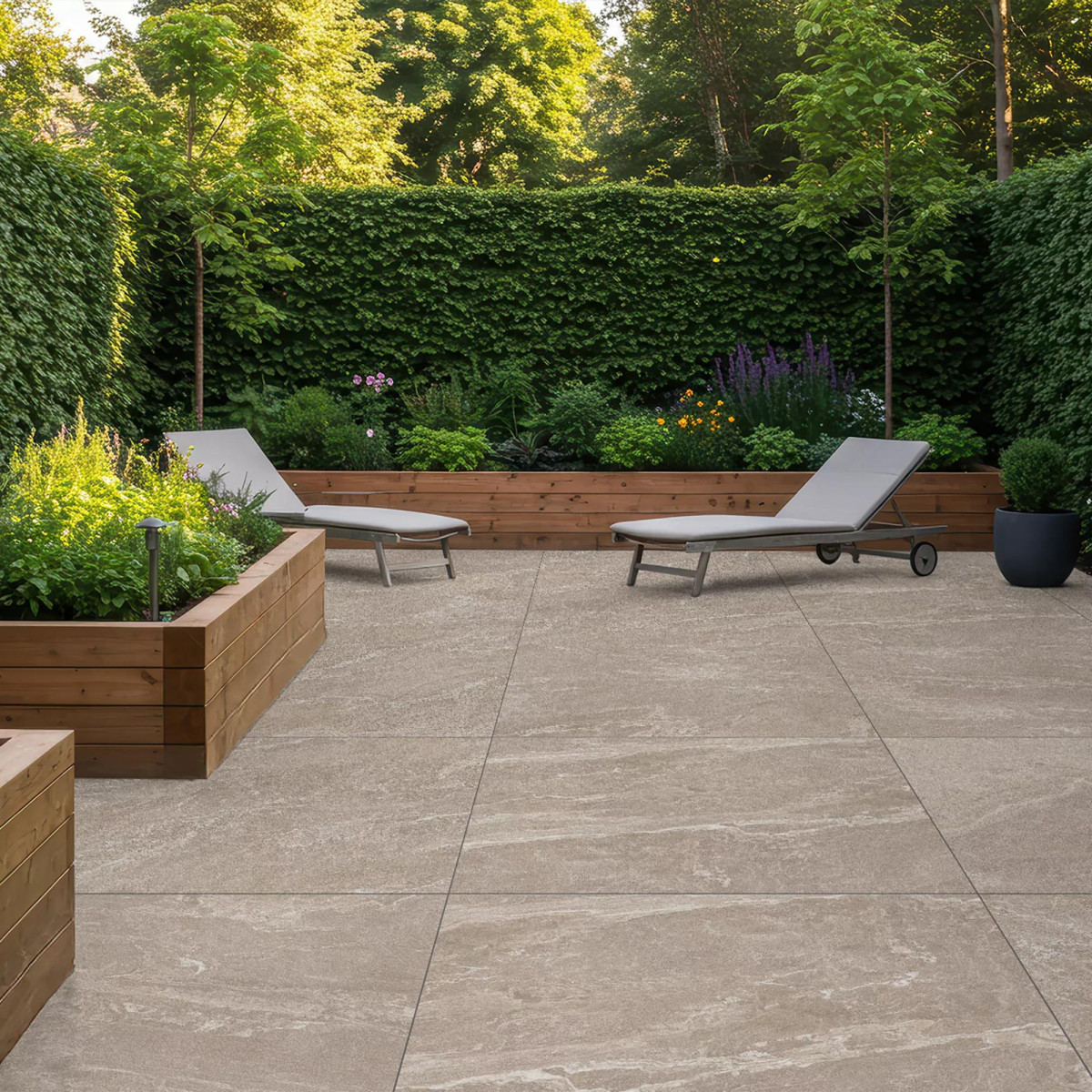 600 X 600 X VEINED STONE DARK GREIGE PORCELAIN