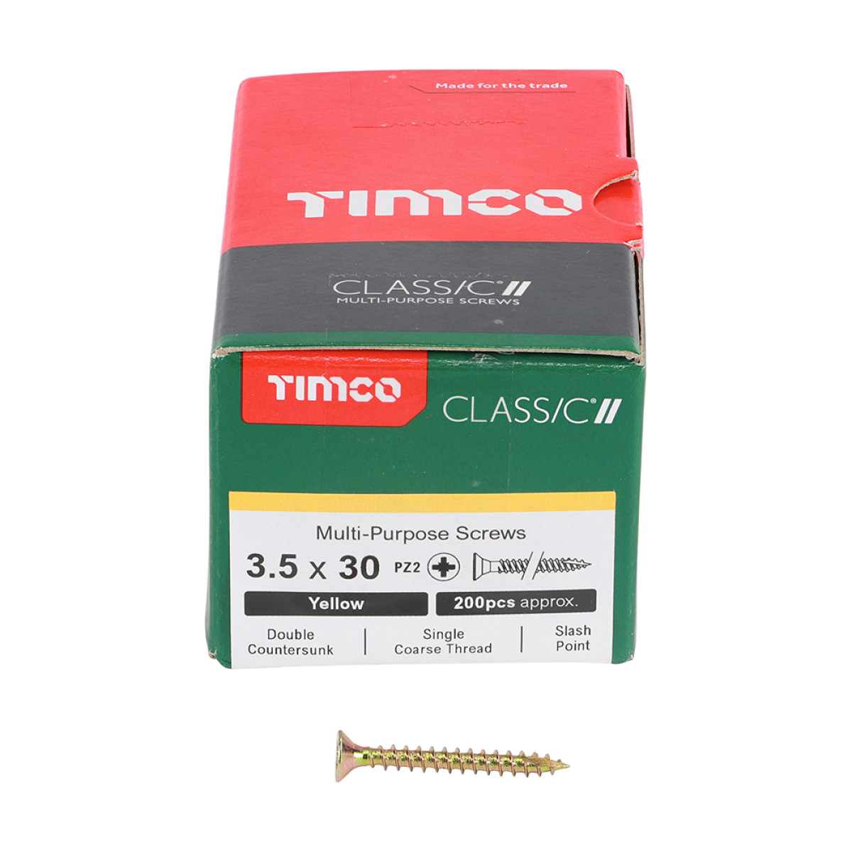 TIMCO 3.5 X 30 CLASSIC SCREW BOX OF 200