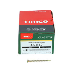 TIMCO 4.0 X 60 CLASSIC SCREW BOX OF 200