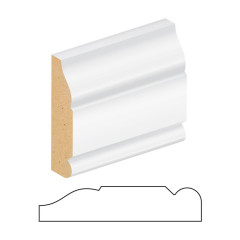 15 X 94 WHITE PRIMED M/R OGEE M & BEAD MDF FACING 5.4M