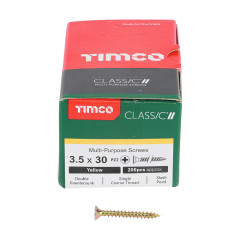 TIMCO 3.5 X 30 CLASSIC SCREW BOX OF 200