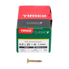 TIMCO 4.0 X 25 CLASSIC SCREW BOX OF 200