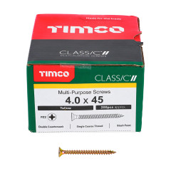 TIMCO 4.0 X 45 CLASSIC SCREW BOX OF 200