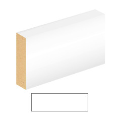 18 X 119 S/E M/R WHITE PRIMED MDF SQUARE PLATE 5.4M