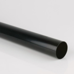 BR203B 68MM X 4M P/E DOWNPIPE BLACK