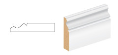 15 X 69  M/R WHITE PRIMED OGEE 1 MDF FACING 5.4M