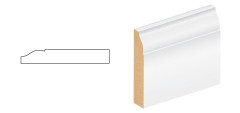 15 X 94 WHITE PRIMED M/R OGEE M MDF SKIRTING 5.4M
