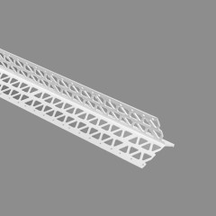 PVC-U ANGLE BEAD 2.5M X 10MM WHITE PLASTIC