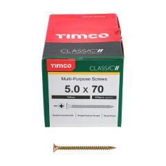 TIMCO 5.0 X 70 CLASSIC SCREW BOX OF 200