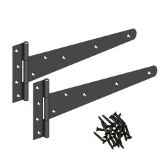 BLACK GATE TEE HINGE 450MM     12 INCH